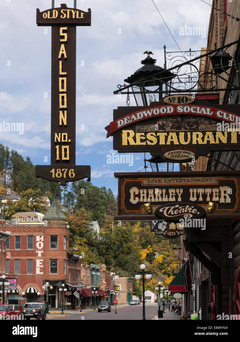 Historic Main Street in Deadwood, South Dakota, USA Stock Photo Alamy