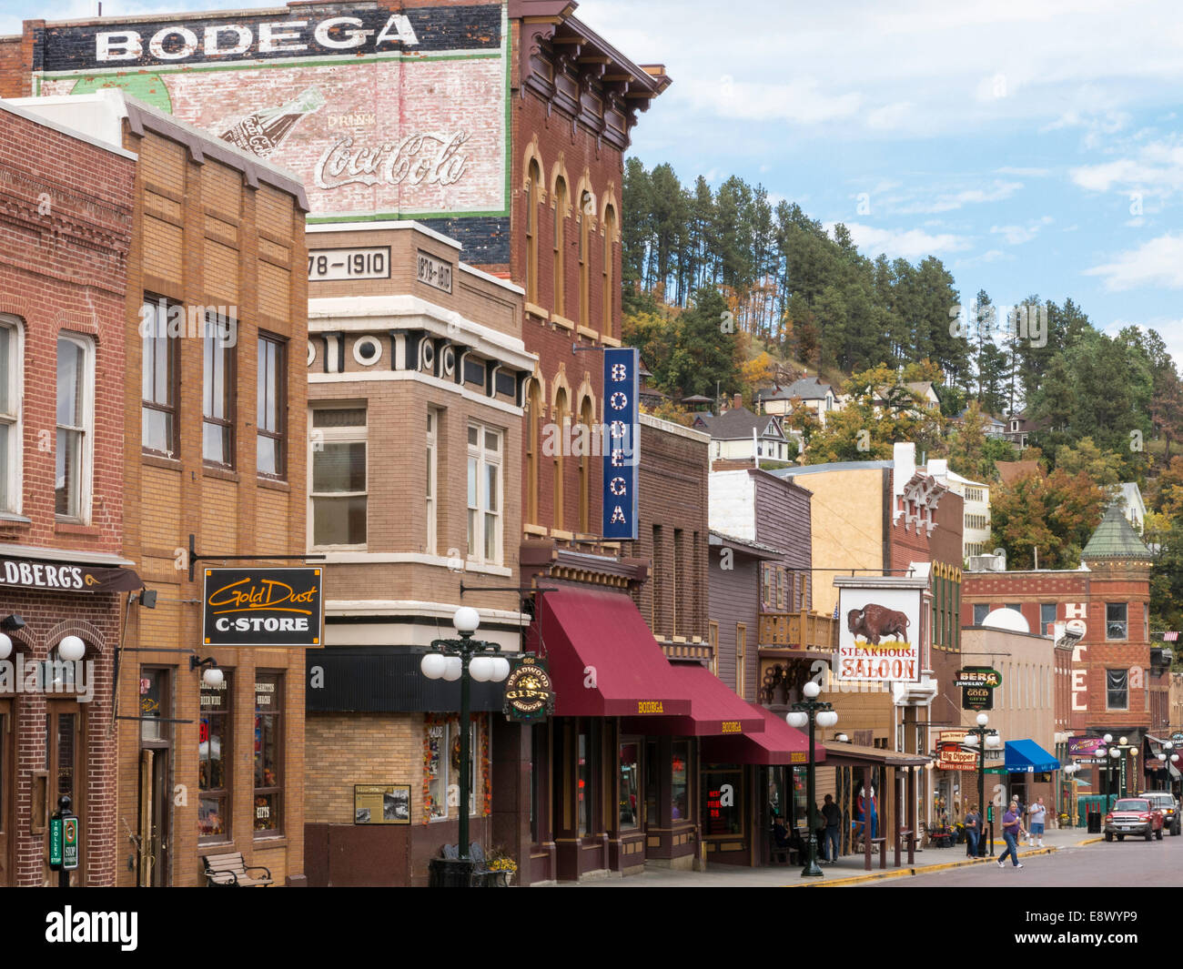 Historic Main Street in Deadwood, South Dakota, USA Stock Photo Alamy
