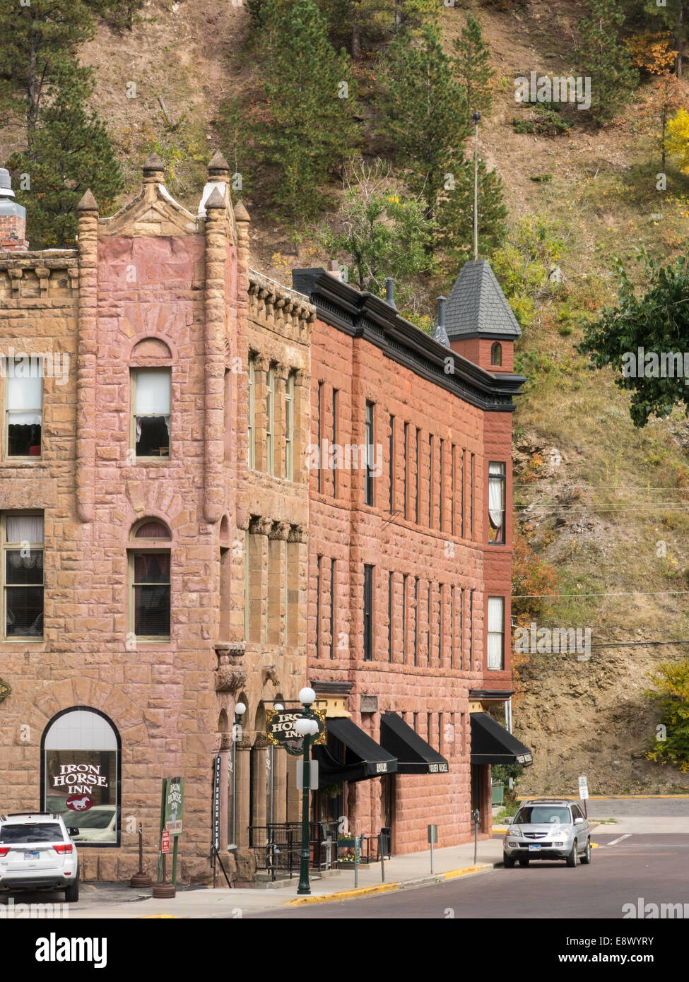 Historic Street in Deadwood, South Dakota, USA Stock Photo Alamy