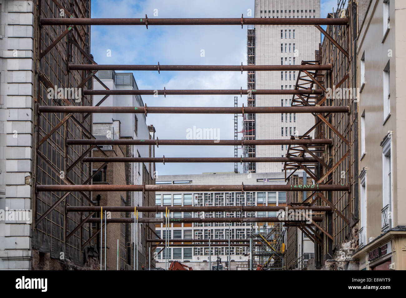Crossrail building site Stock Photo