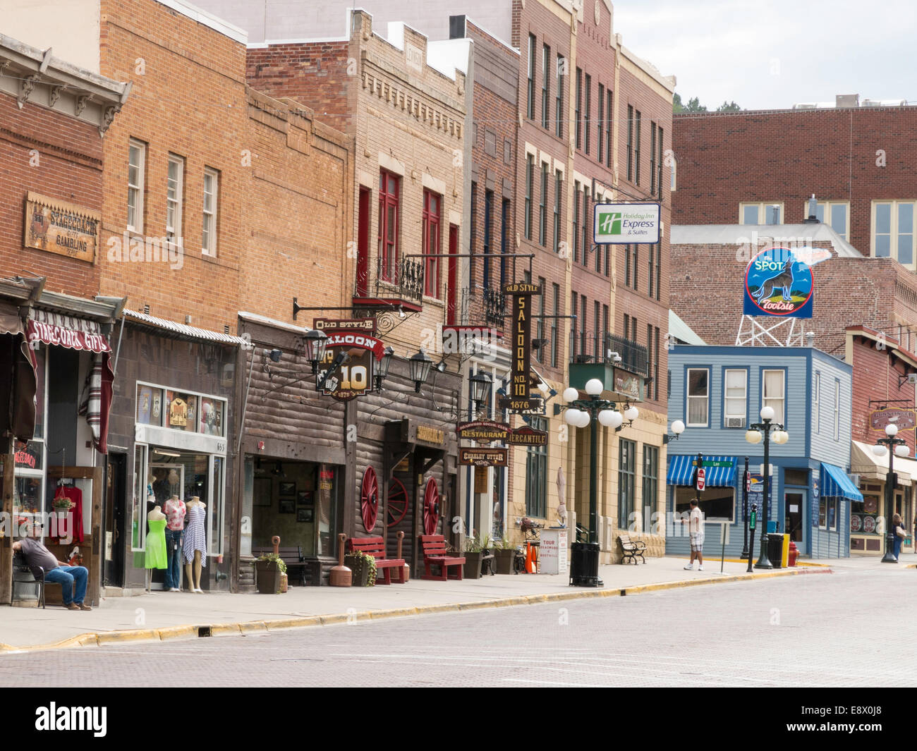Historic Main Street in Deadwood, South Dakota, USA Stock Photo Alamy