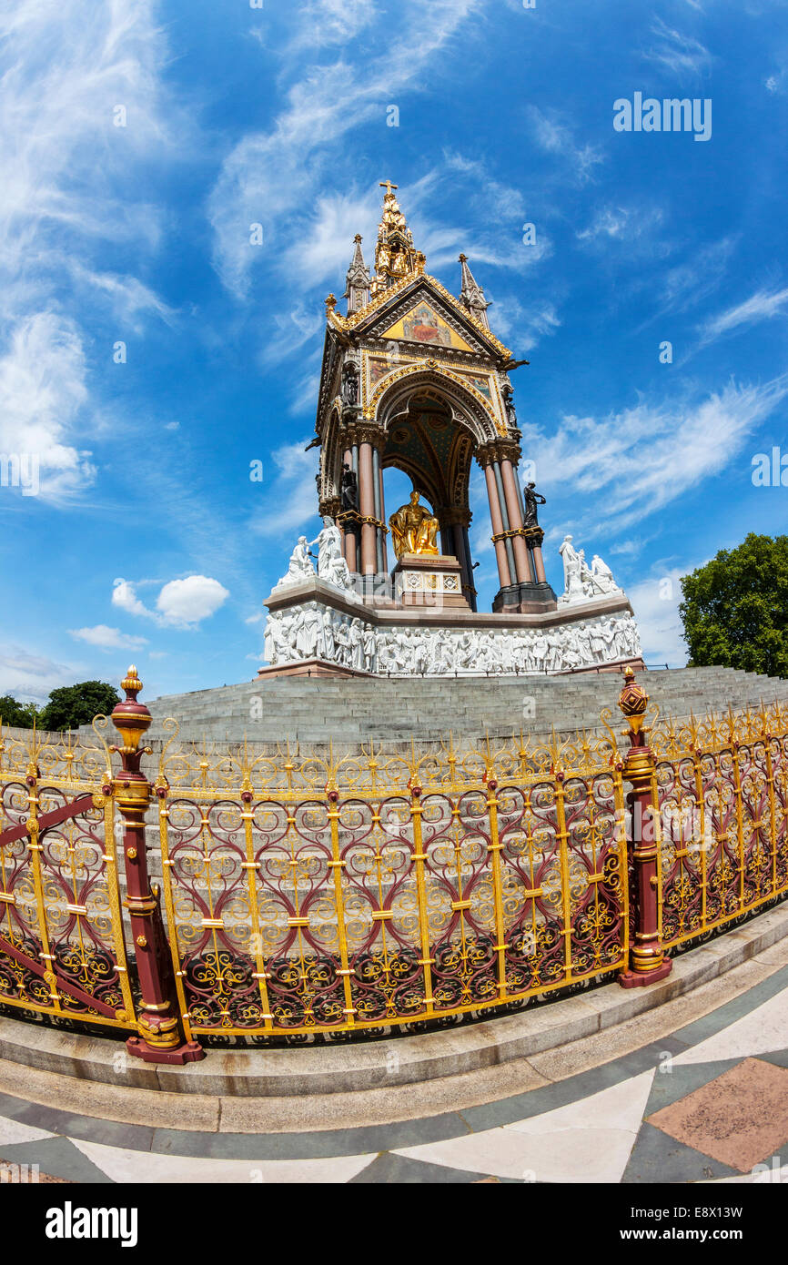 The Albert Memorial, Kensington Gardens, London Stock Photo