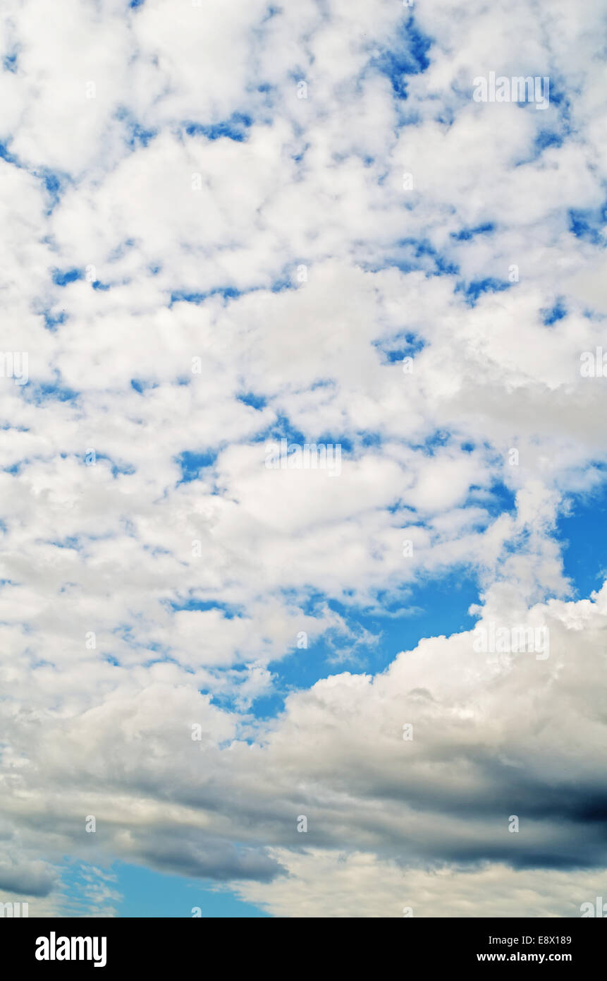 White cloudscape and blue sky Stock Photo - Alamy
