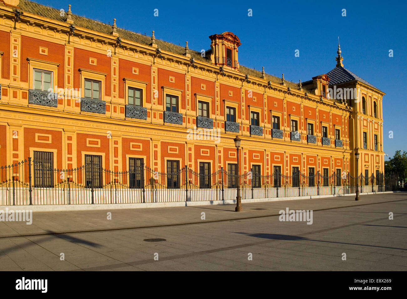 Palace of San Telmo - Palacio de San Telmo in Seville, Catalonia, Spain Stock Photo