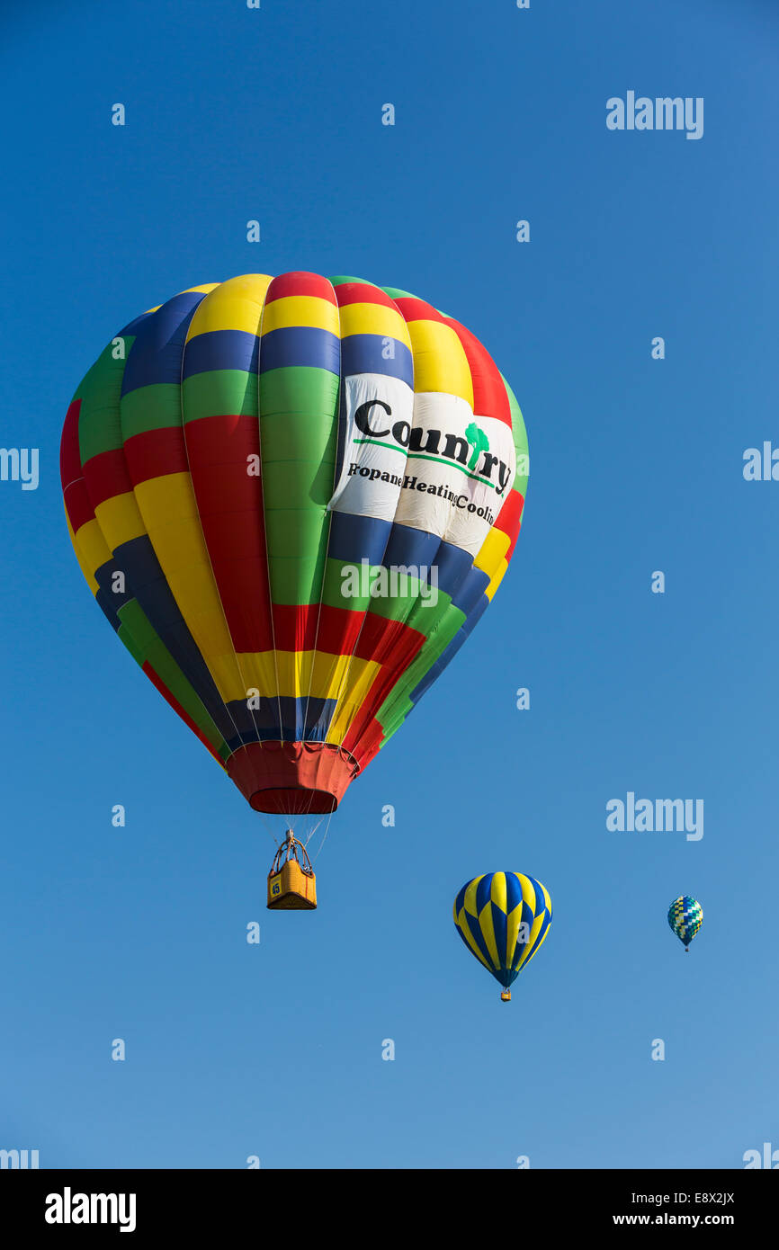 Hot air balloons at the 2014 National Hot Air Balloon Classic in