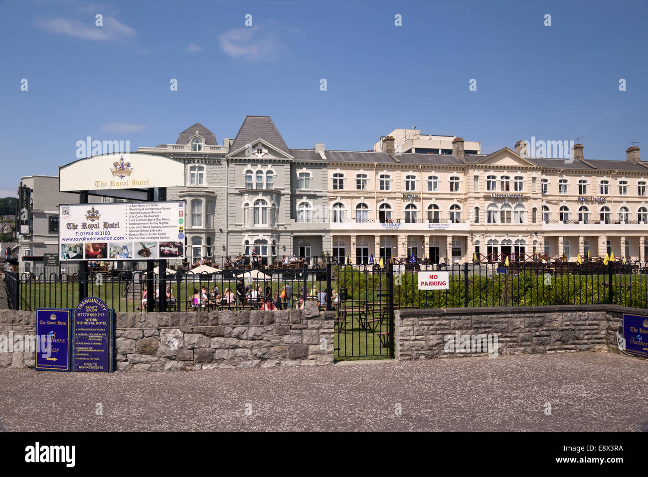 The Royal Hotel, Weston Super Mare, North Somerset, England, UK Stock Photo