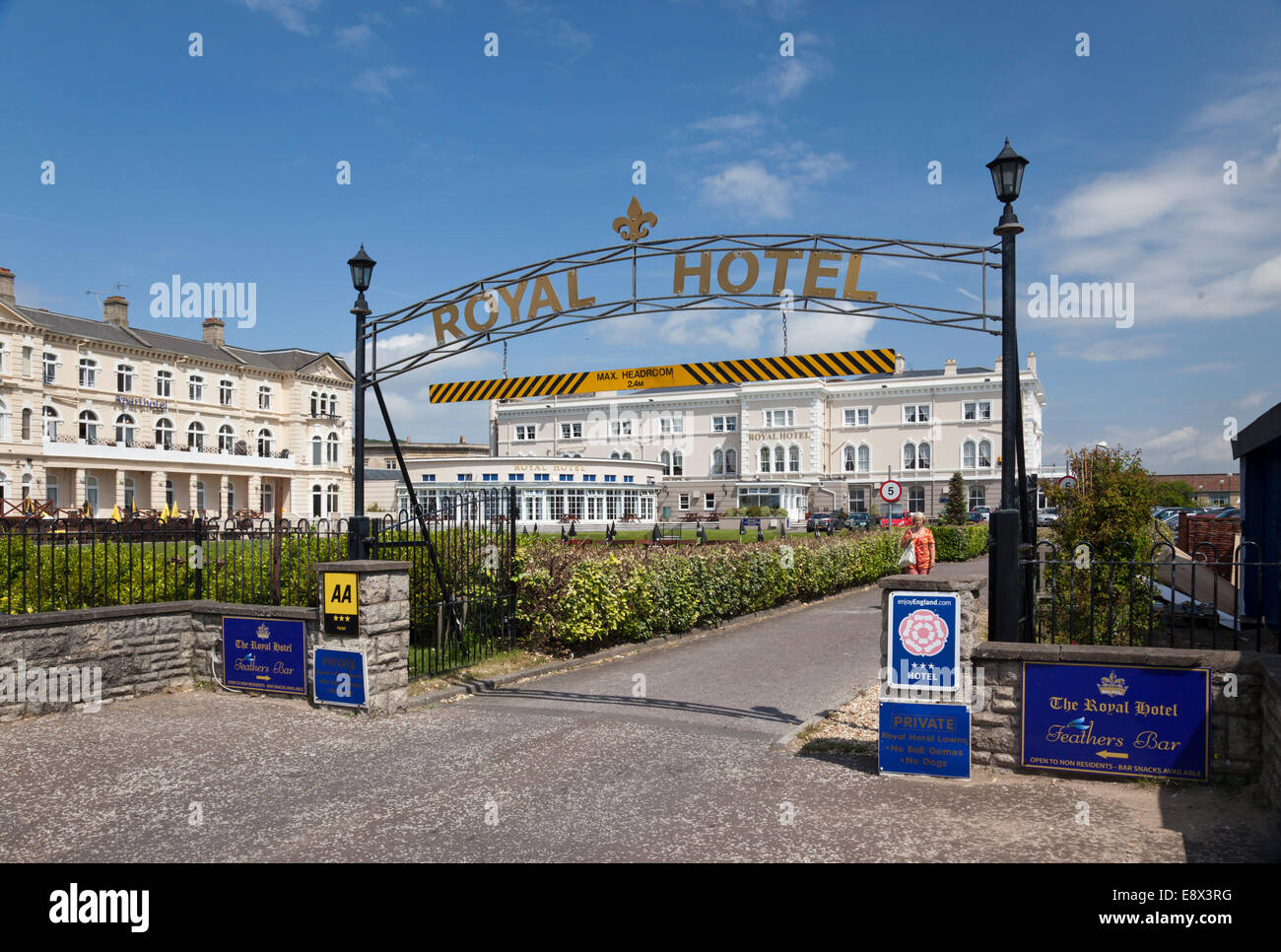 The Royal Hotel, Weston Super Mare, North Somerset, England, UK Stock Photo