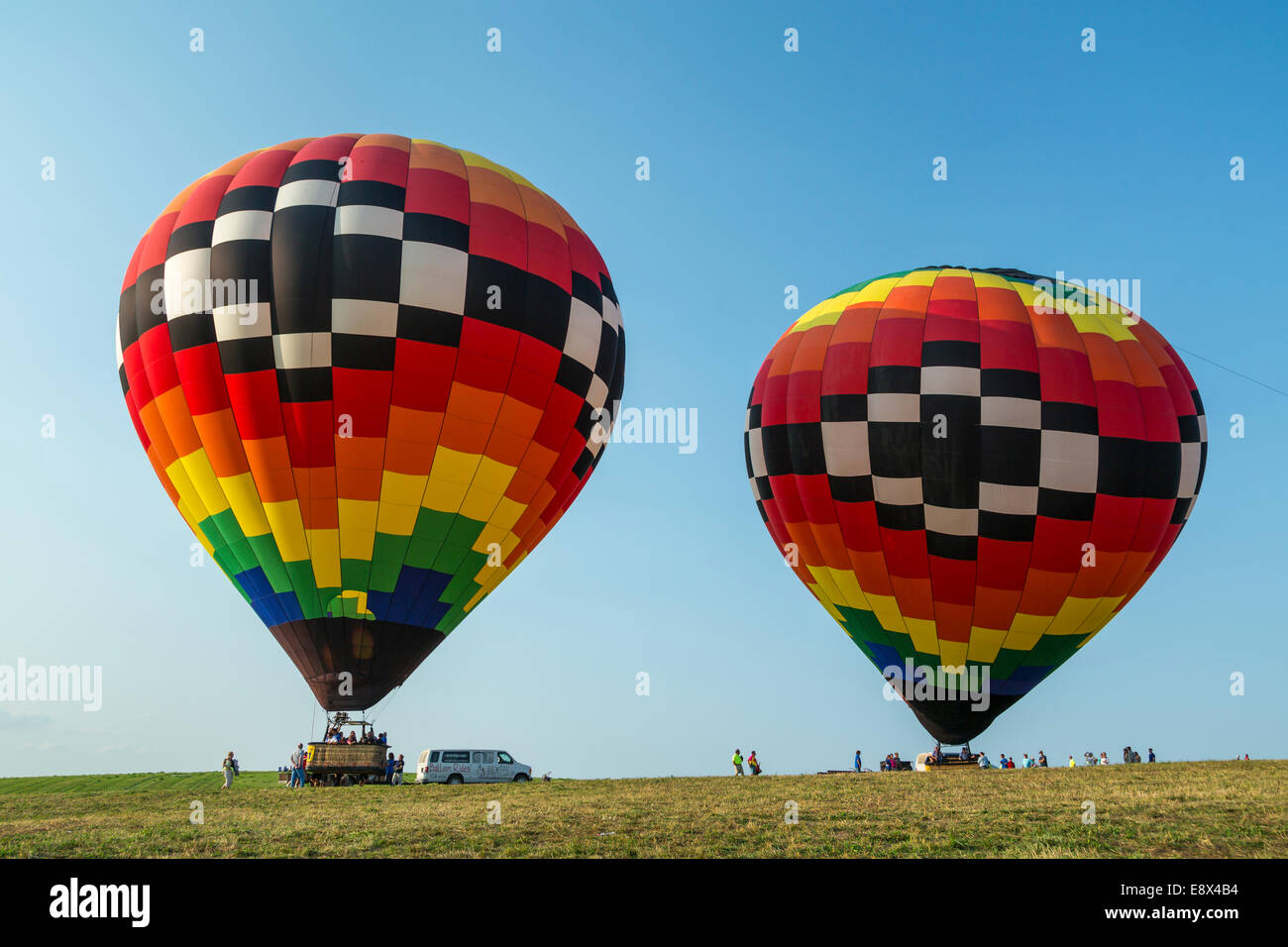 Hot air balloons at the 2014 National Hot Air Balloon Classic in ...