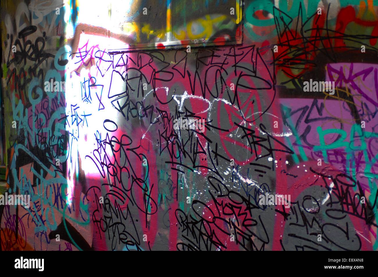 Rutledge Lane, Melbourne in Australia is where street artists are