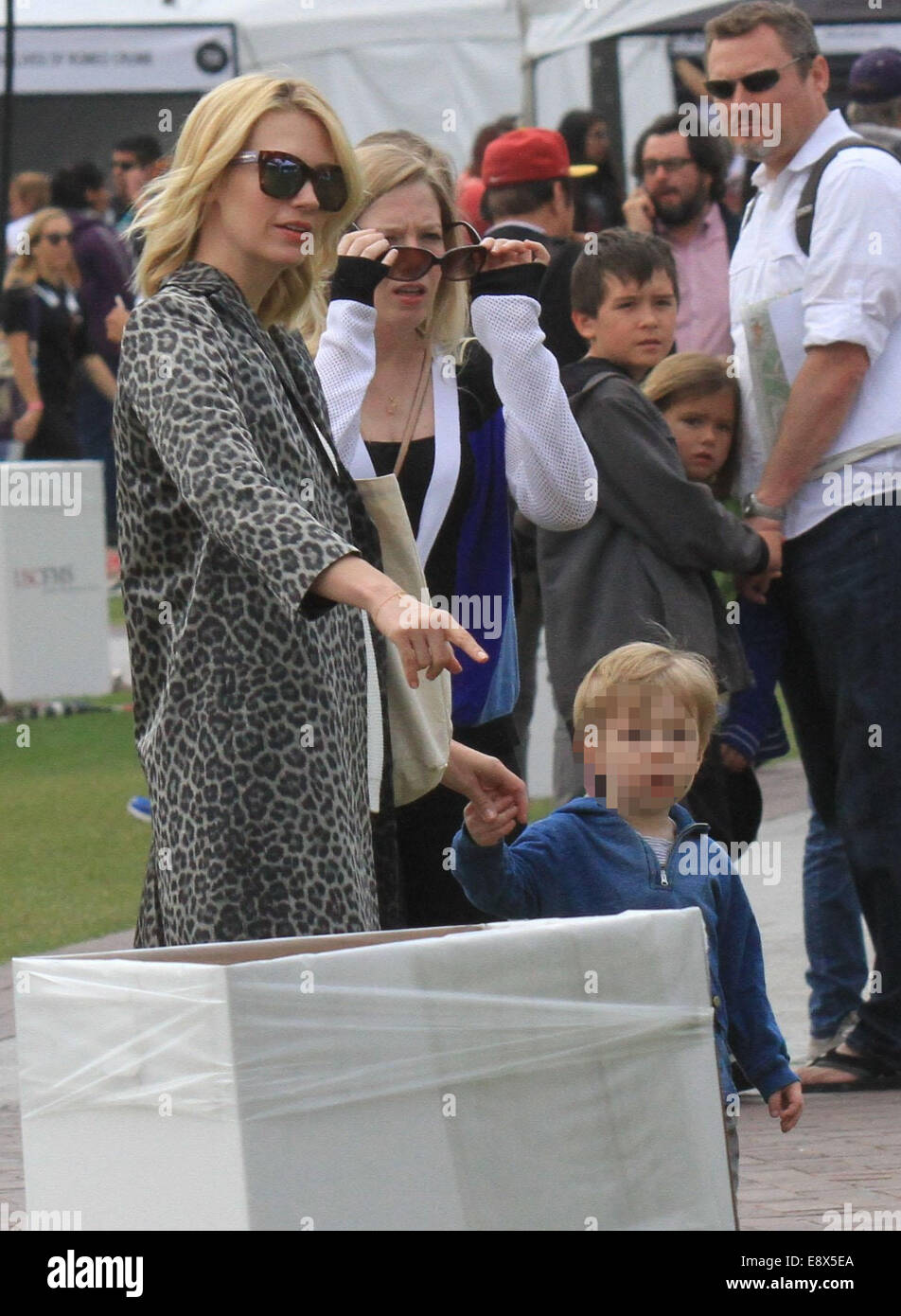 January Jones attends the University of Southern California (USC) book