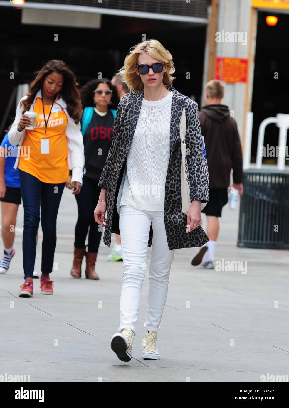 January Jones attends the University of Southern California (USC) book