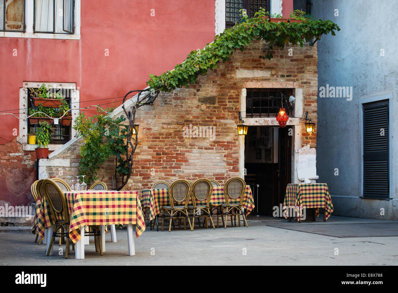 Typical small Italian cafe  outdoor Stock Photo Alamy