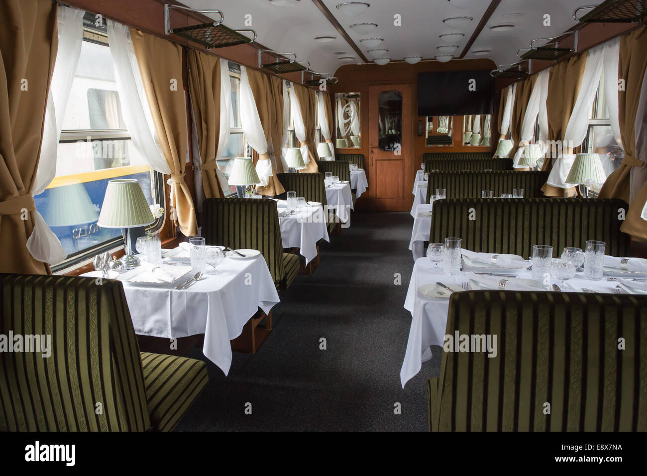 Budapest Hungary 16th October 2014 A Dining Car Of The