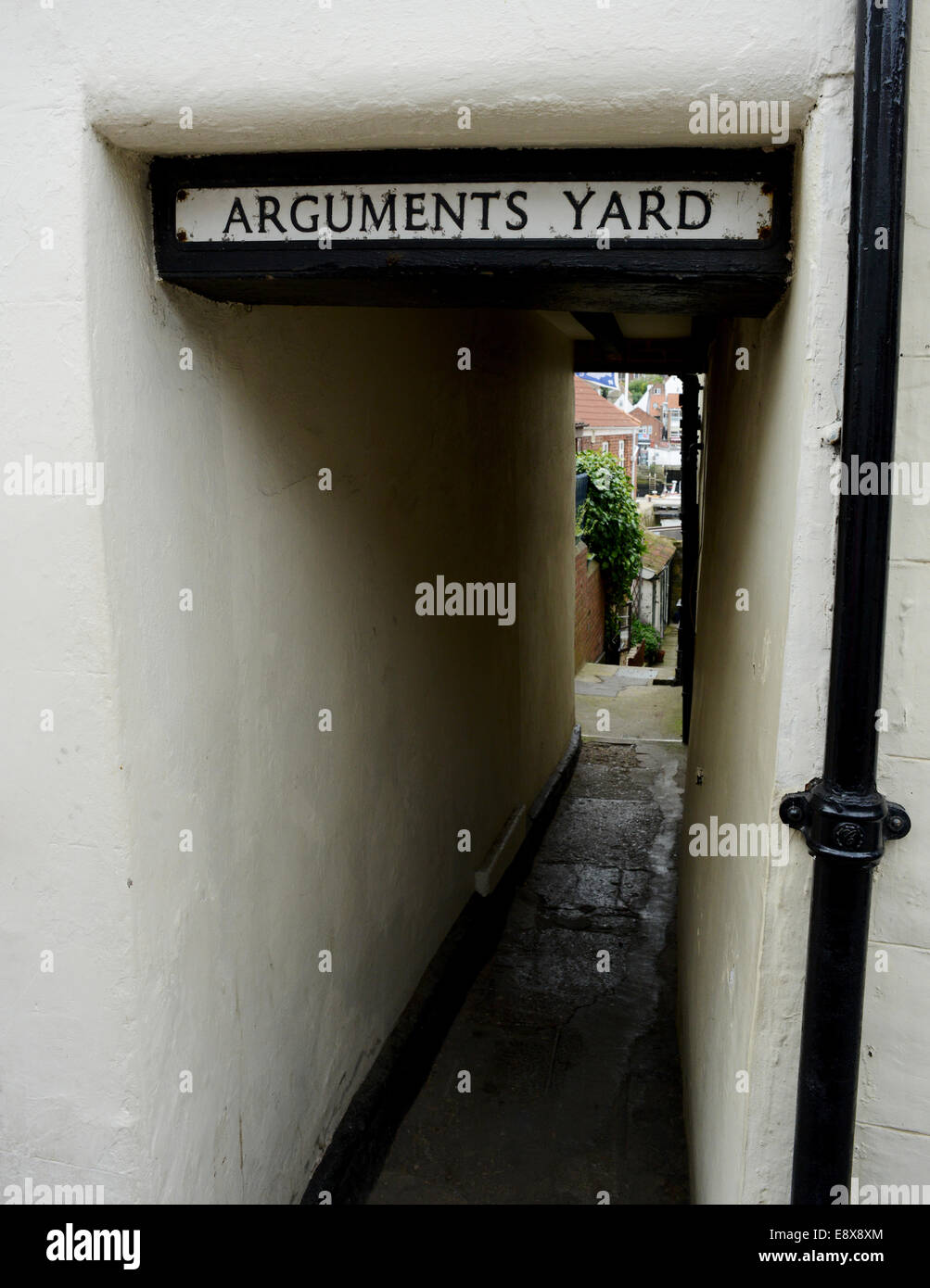 Arguments Yard - Whitby Stock Photo