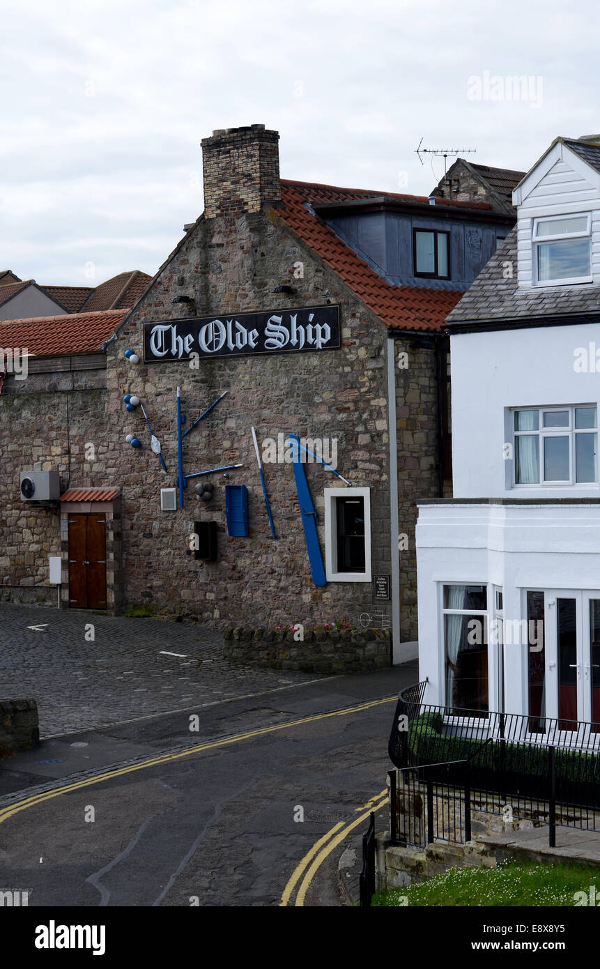 The Olde Ship Inn - Seahouses, Northumberland Stock Photo
