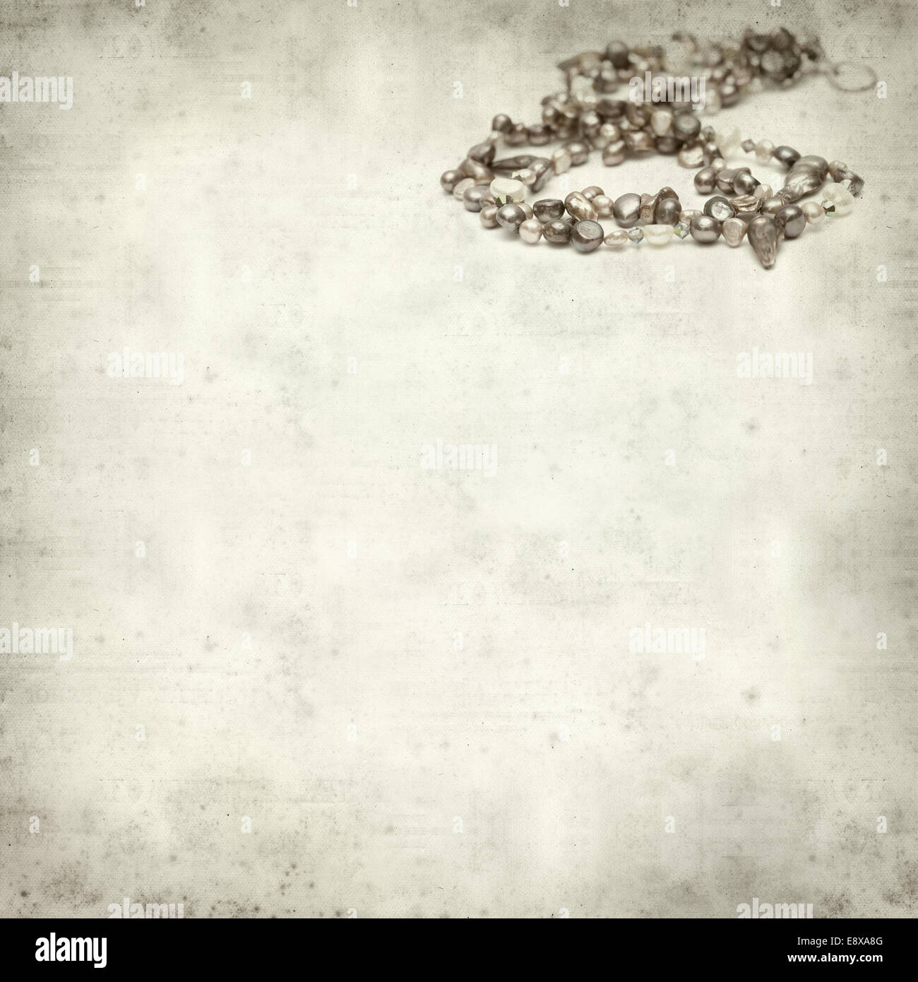 Paper String Background textured old paper background with strings of freshwater pearls Stock ...