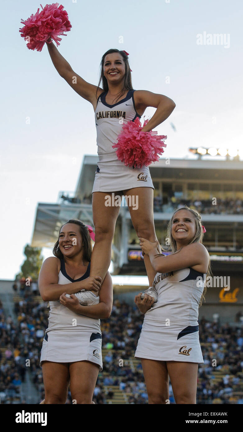 Berkeley USA CA. 11th Oct, 2014. California cheerleaders during NCAA ...