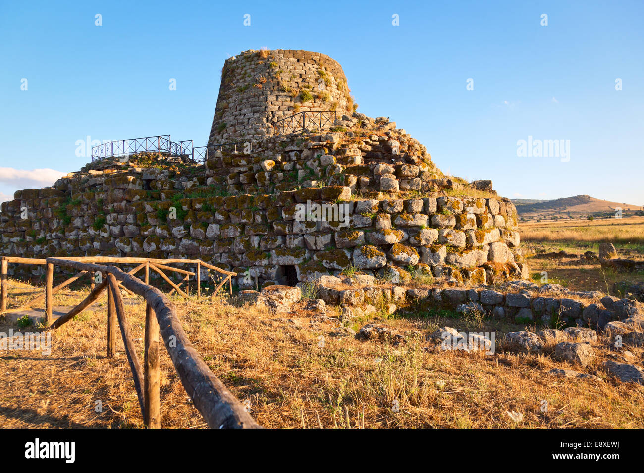 Ancient megalithic Nuraghe Santu Antine in Sardinia, Italy Stock Photo 