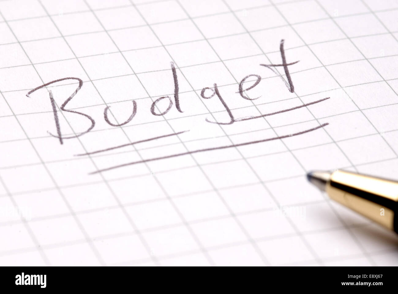 Symbol budget picture Stock Photo