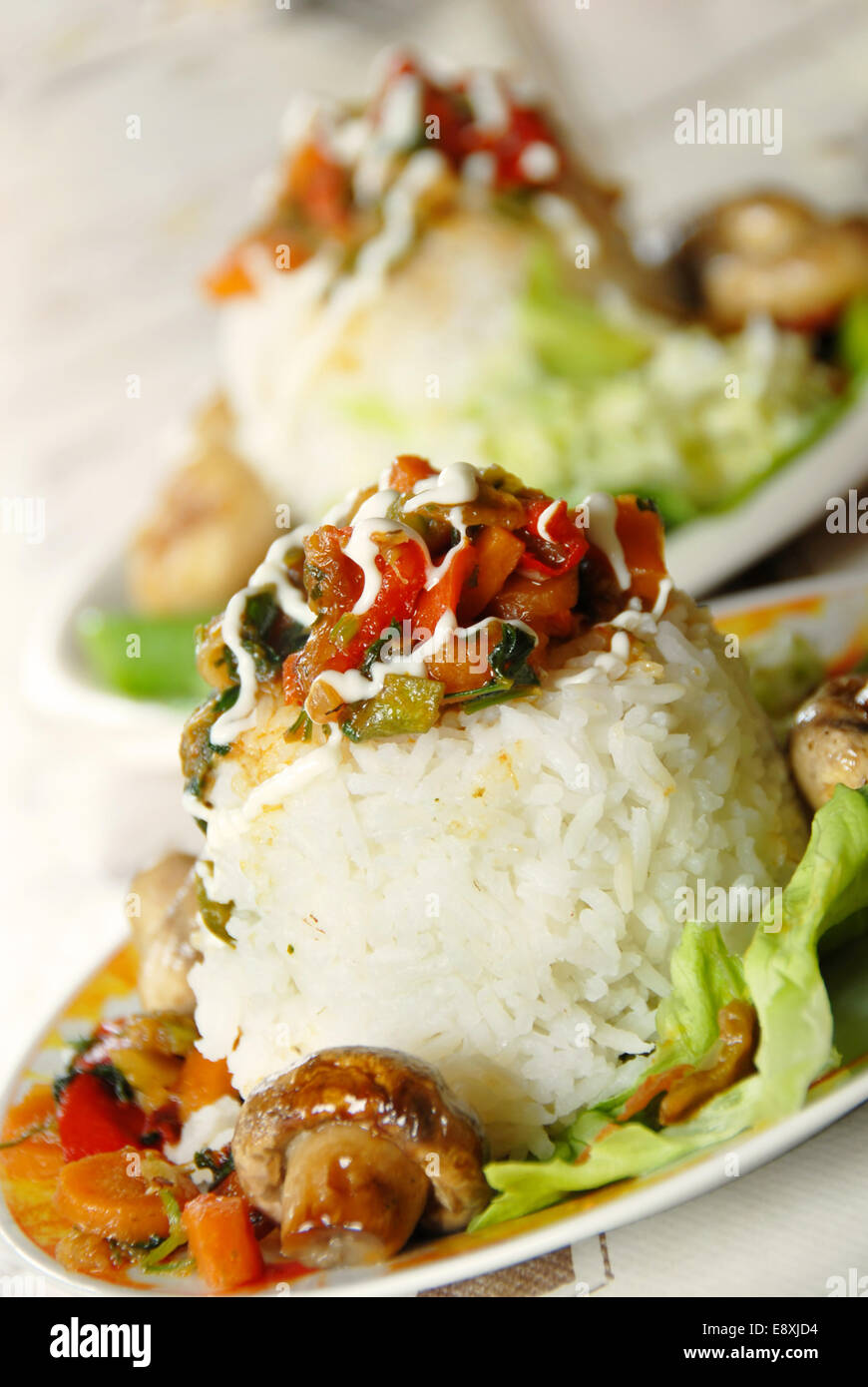 Plate rice cereals hi-res stock photography and images - Alamy