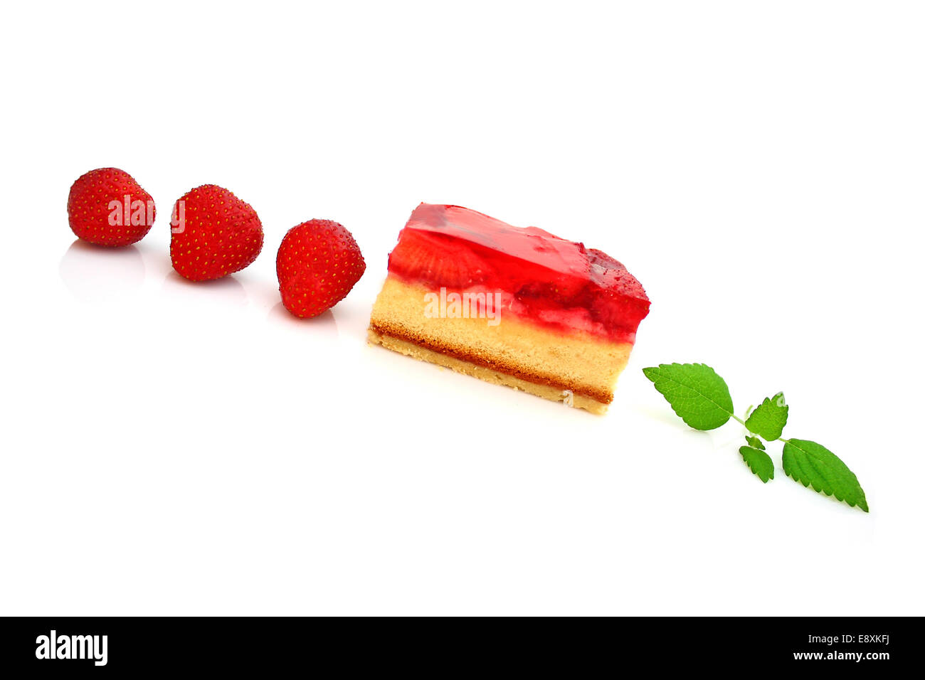 strawberry cake Stock Photo