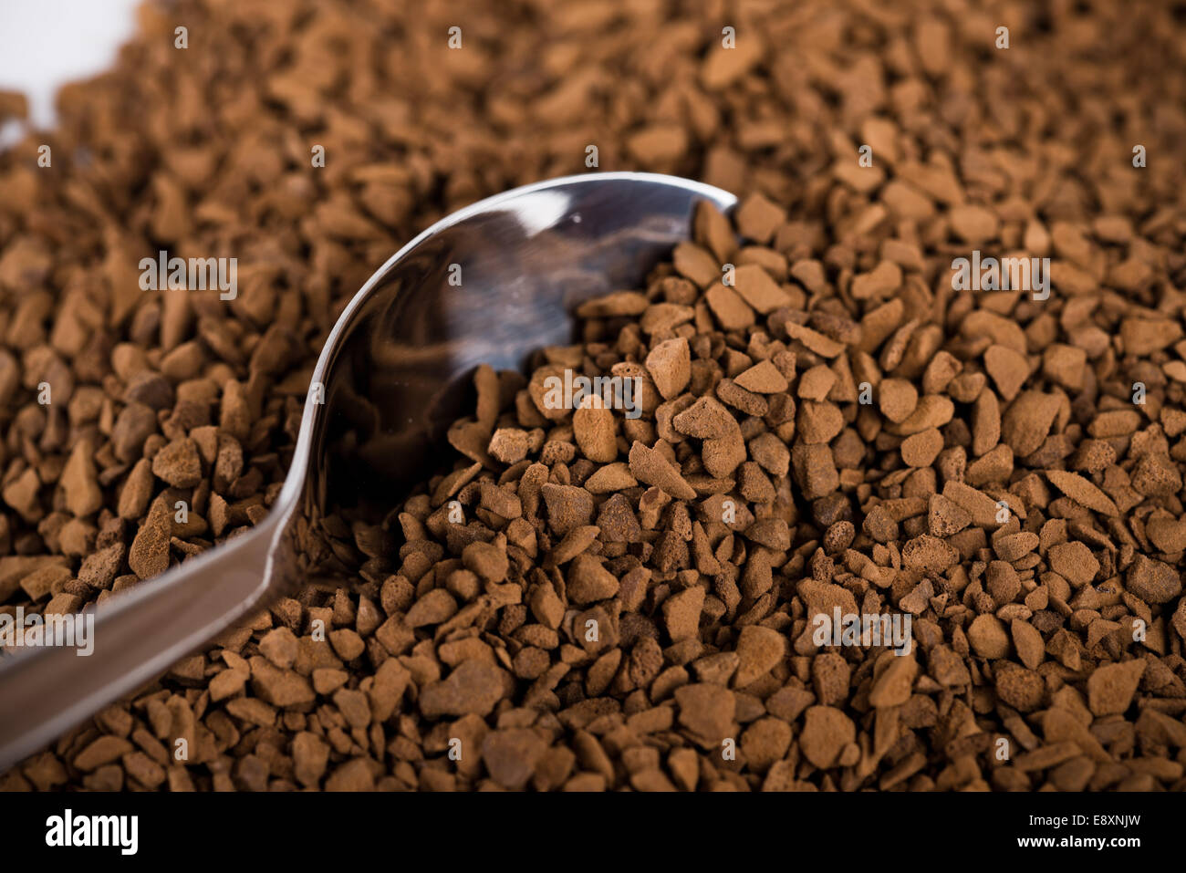 instant coffee and teaspoon Stock Photo Alamy