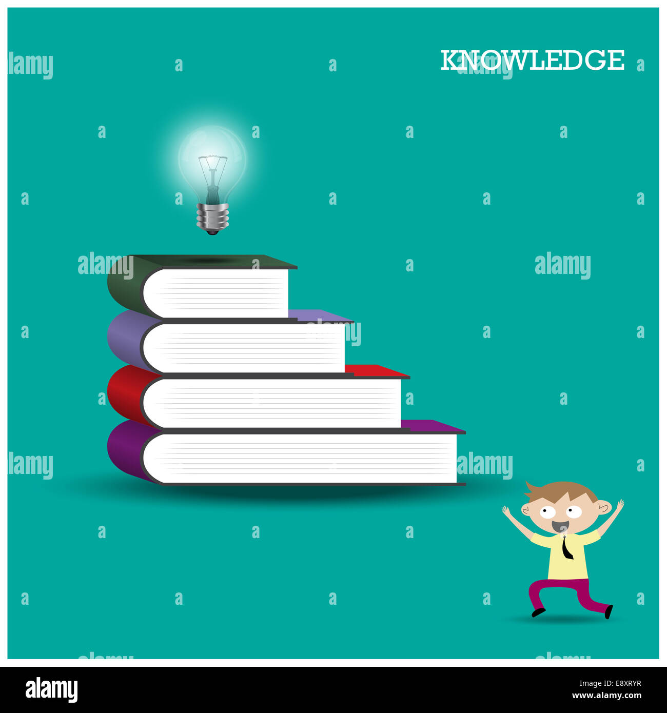Knowledge and learning concept. Stock Photo