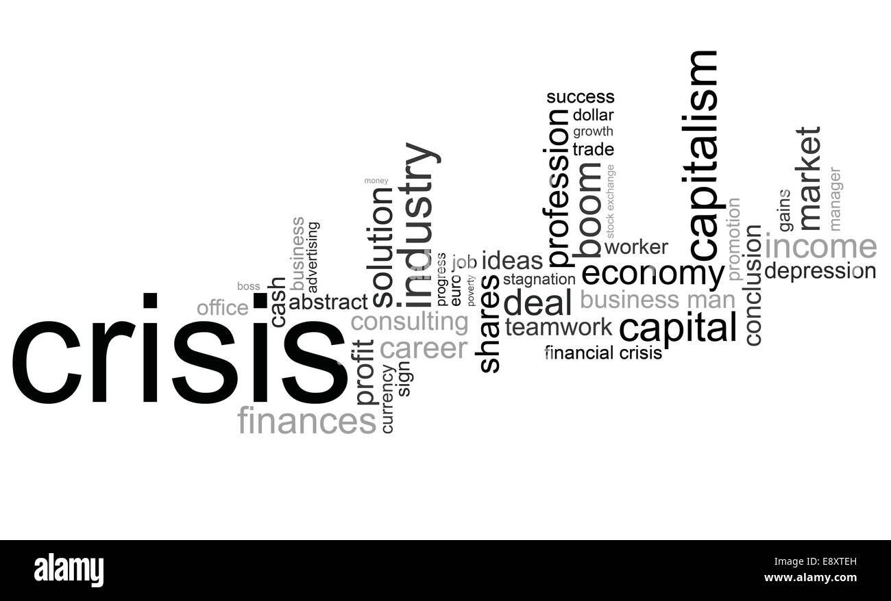 Capitalism in Crisis Stock Photo Alamy