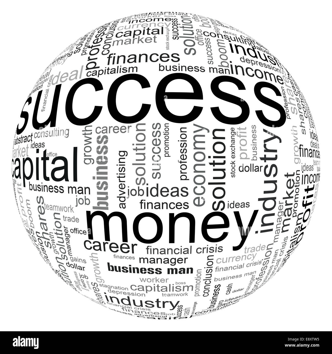 Economic and monetary success Stock Photo