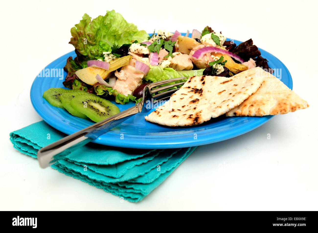 Tuna Salad With Pita Bread Stock Photo