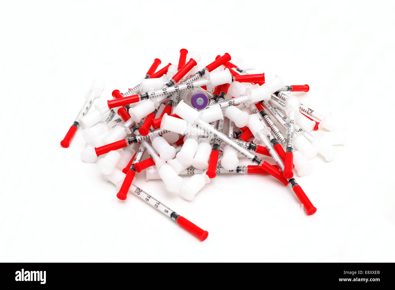 Insulin And Needles Stock Photo Alamy