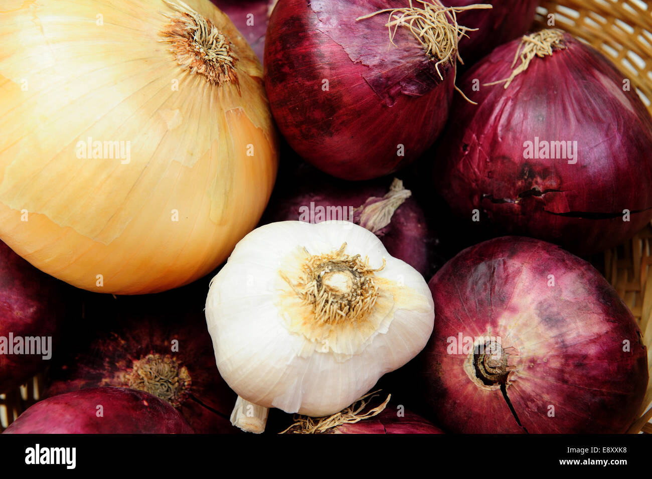 Onion And Garlic Stock Photo