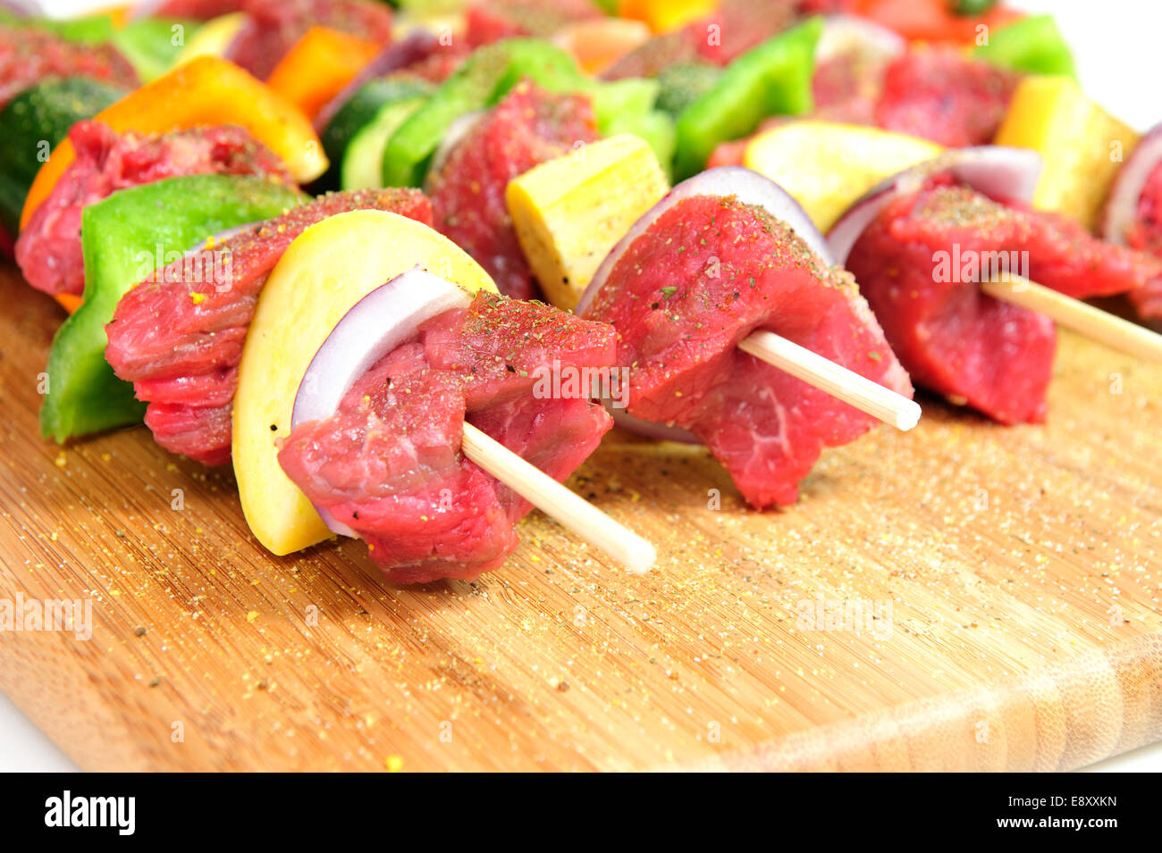 Steak Shish Kabob Stock Photo Alamy