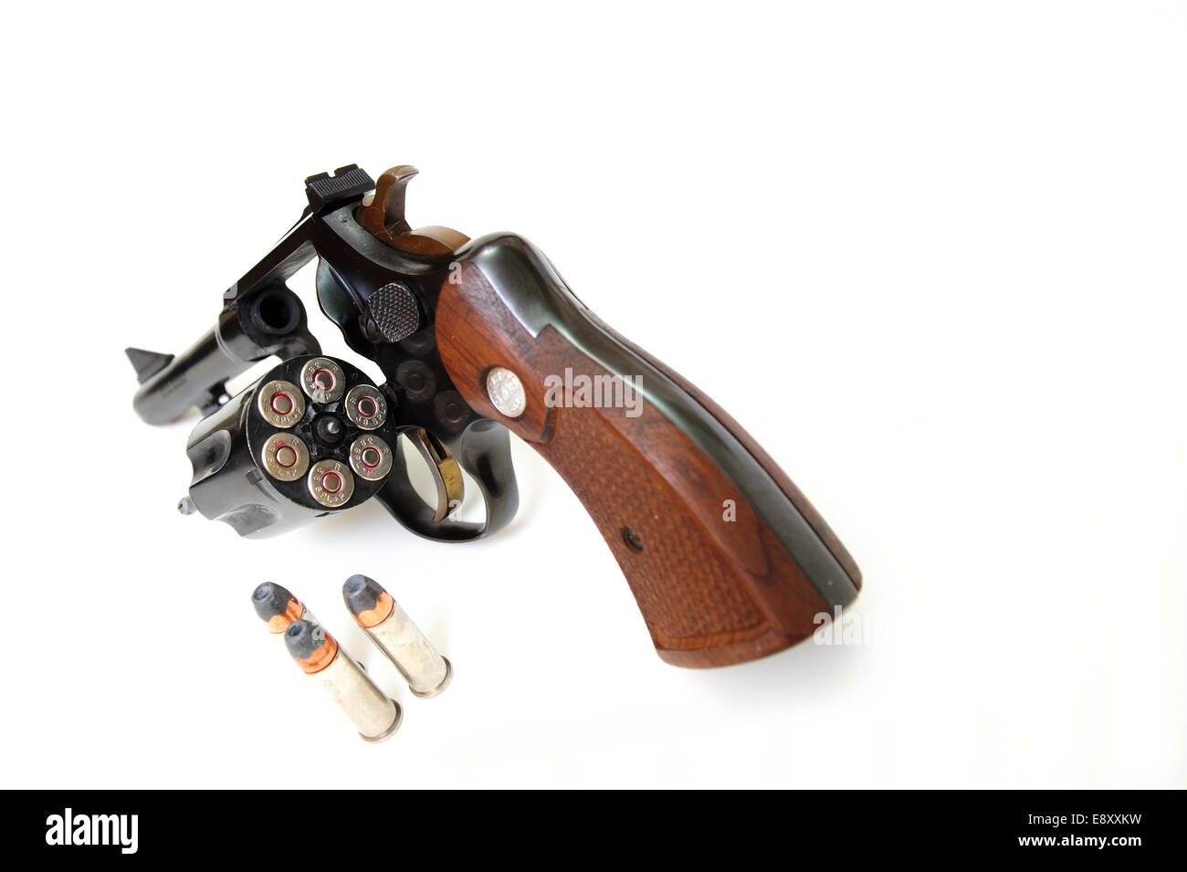 38 Caliber Revolver And Ammunition Stock Photo - Alamy