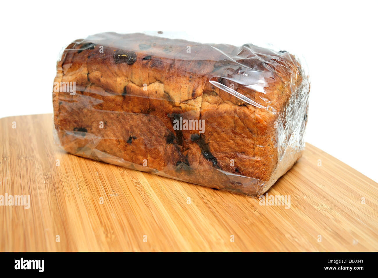 Raisin Cinnamon Bread Loaf Stock Photo