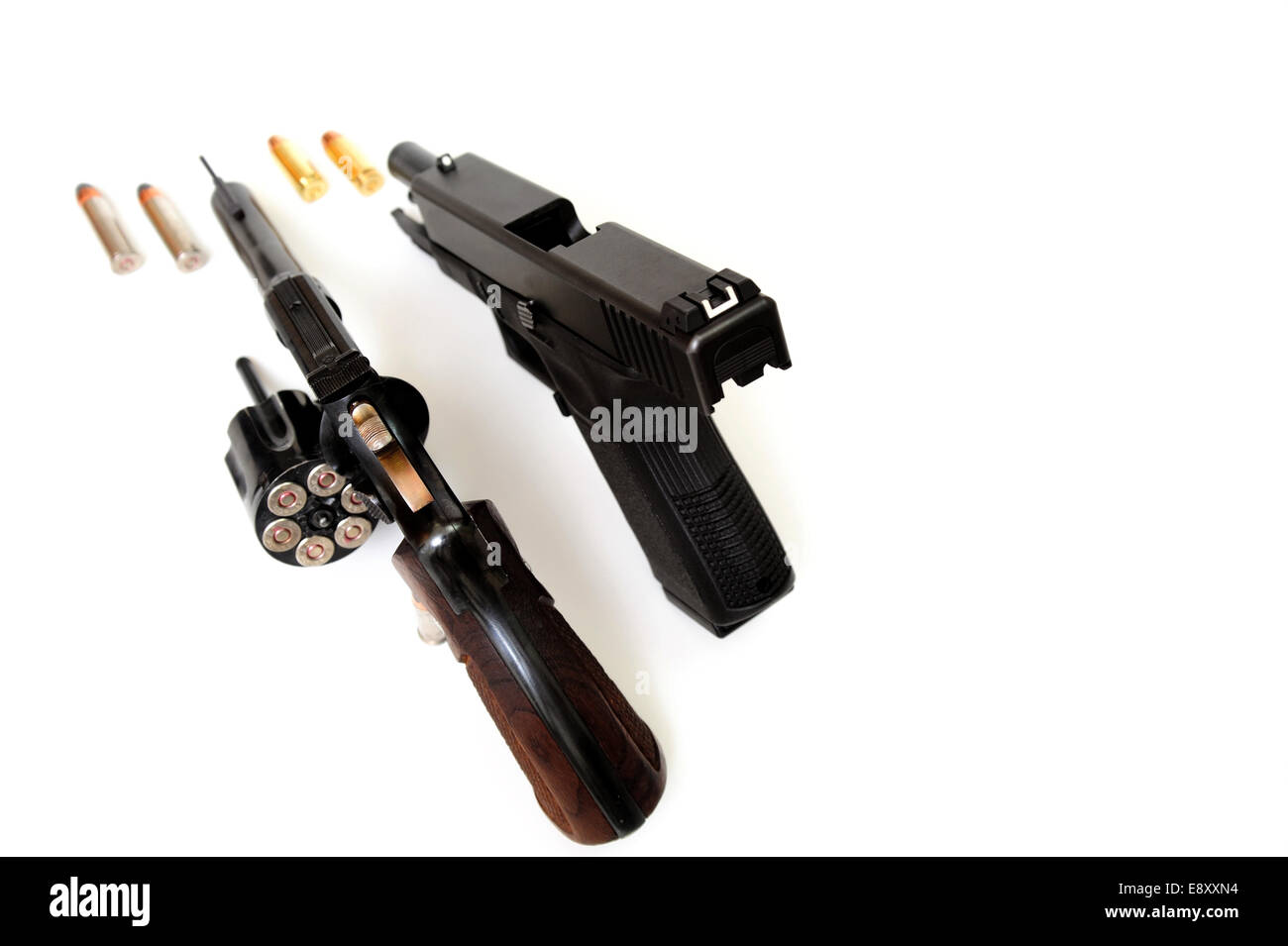 Revolver And Pistol Stock Photo
