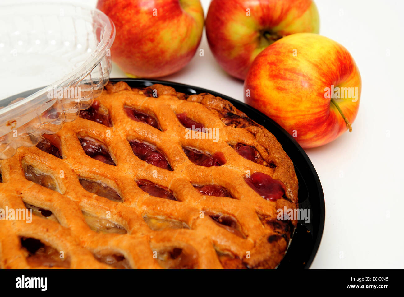 Apple Pie And Apples Stock Photo
