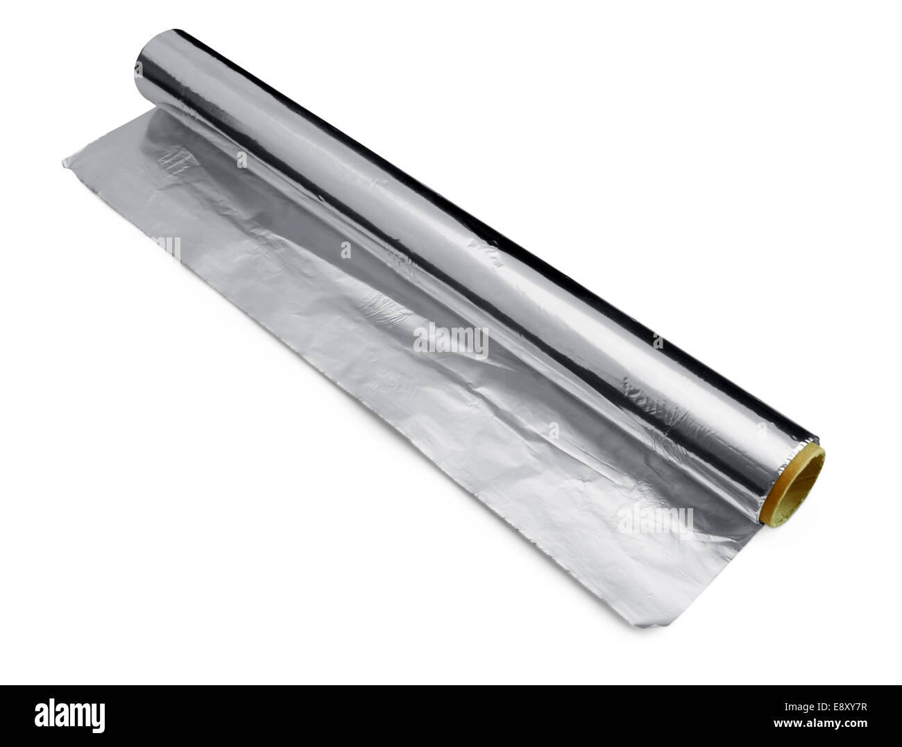 Wrapping food foil Stock Photo