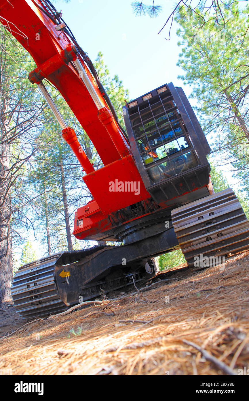 Logging Tractor Stock Photo