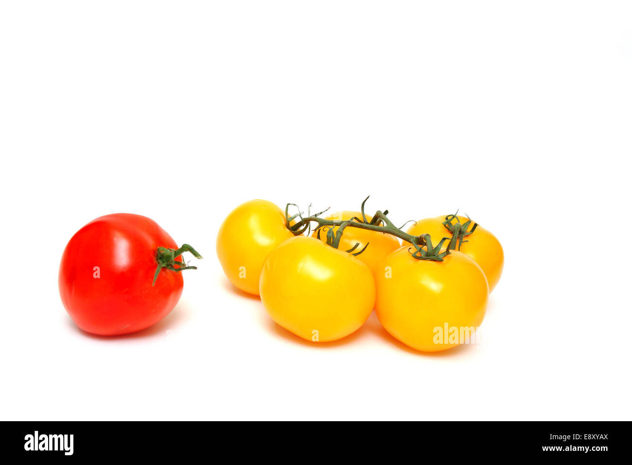 Red And Yellow Tomato Stock Photo