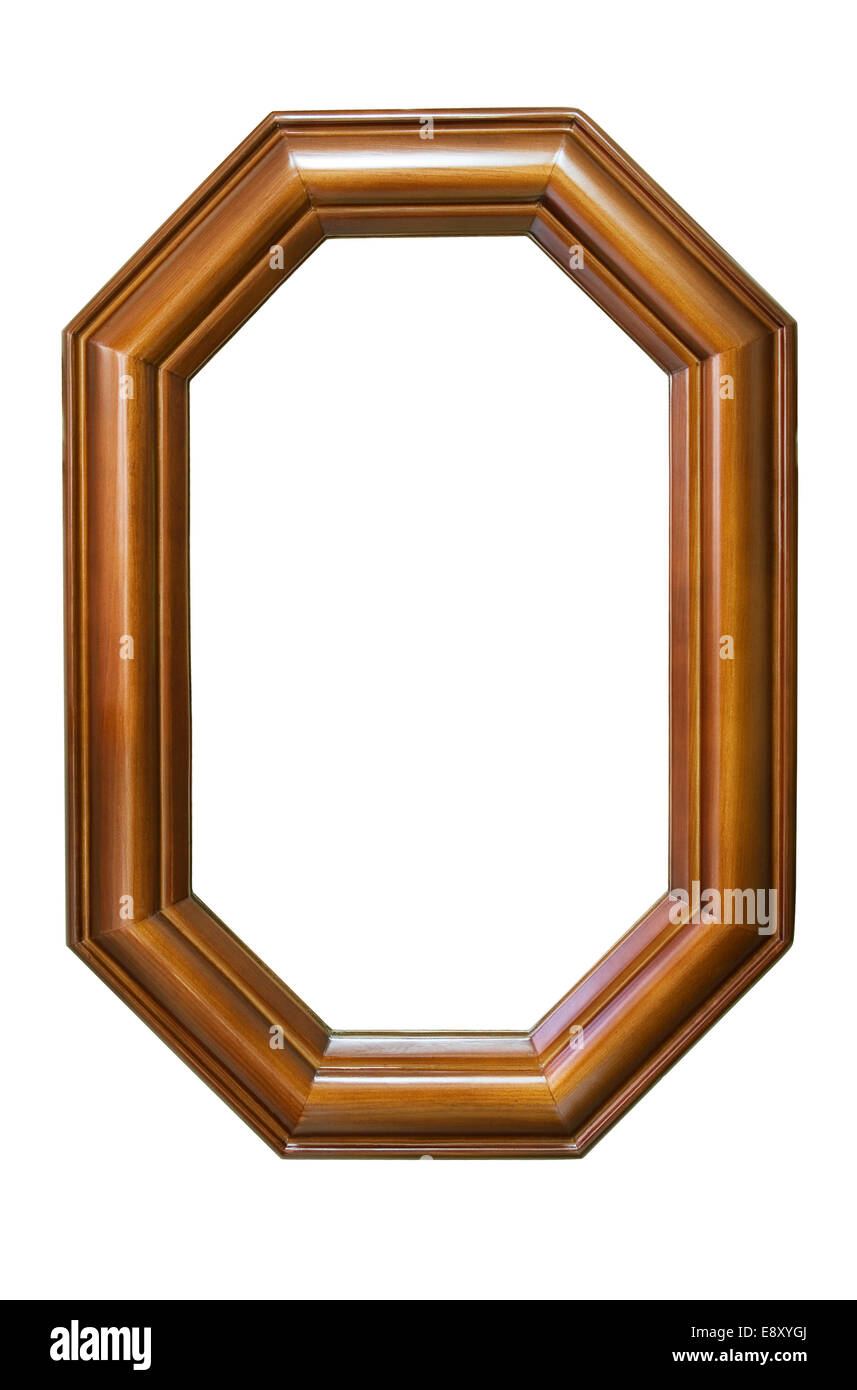 Octagonal wooden frame Stock Photo - Alamy