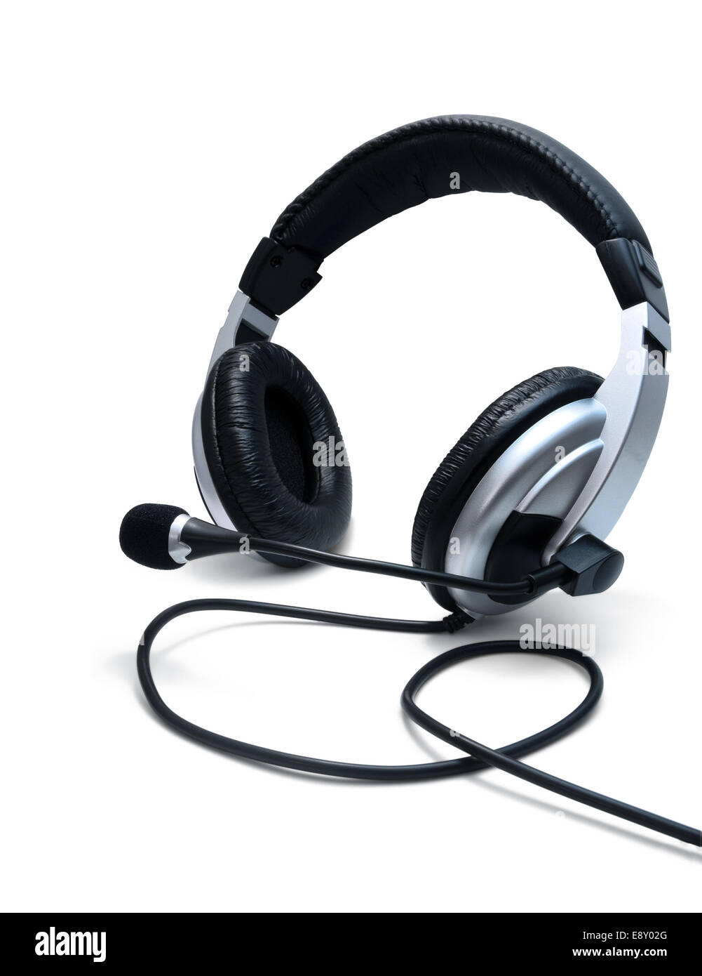 Headphones with microphone Stock Photo Alamy