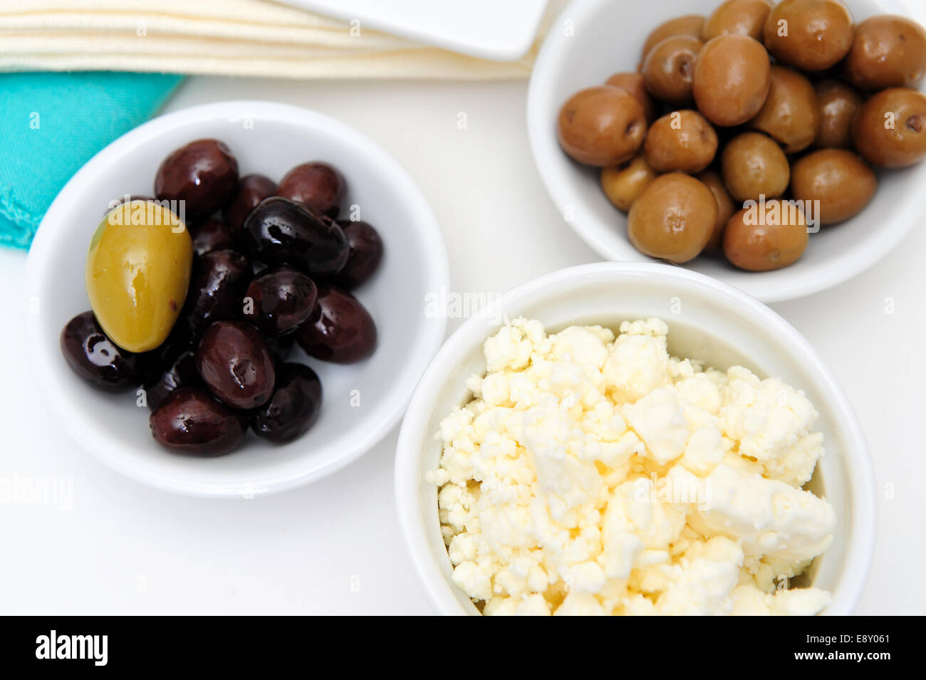 Olive And Feta Cheese Stock Photo Alamy