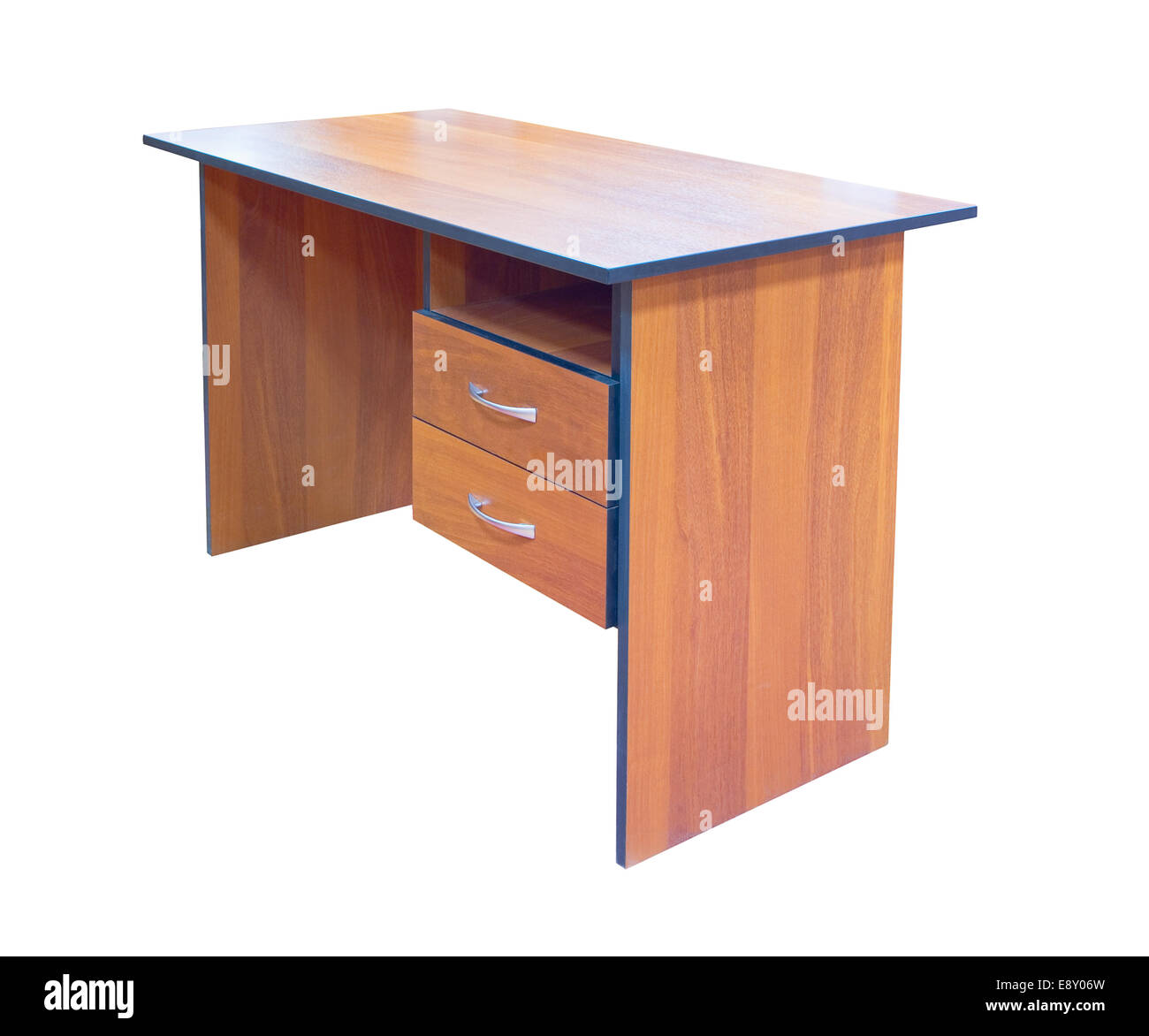wood desk Stock Photo Alamy