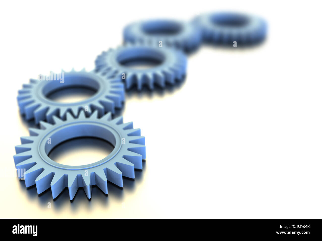 Technology gears 3d illustration Cut Out Stock Images & Pictures - Alamy