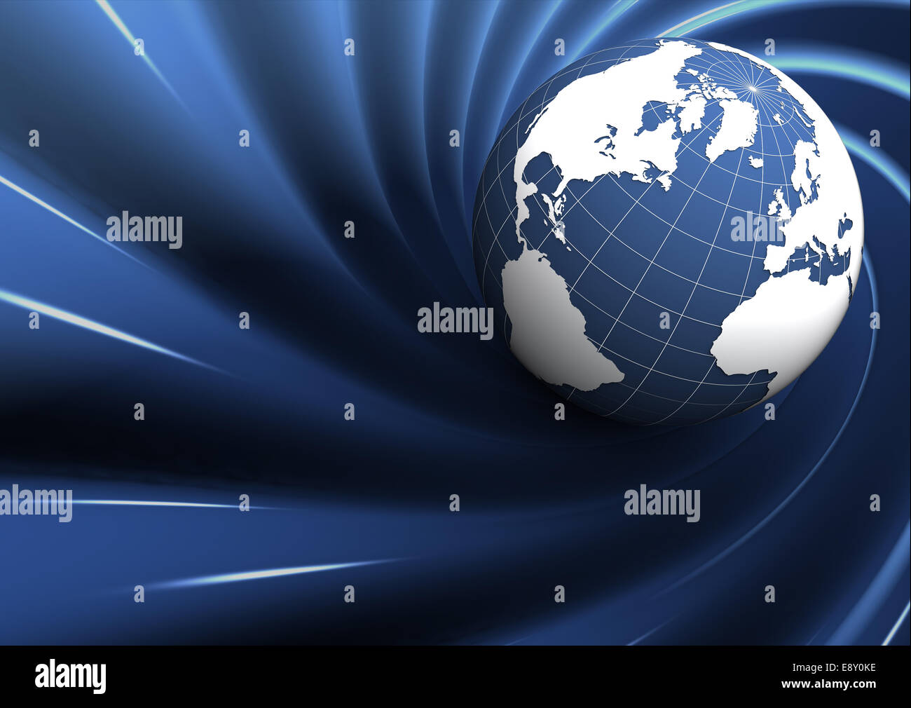 blue earth on abstract background Stock Photo - Alamy