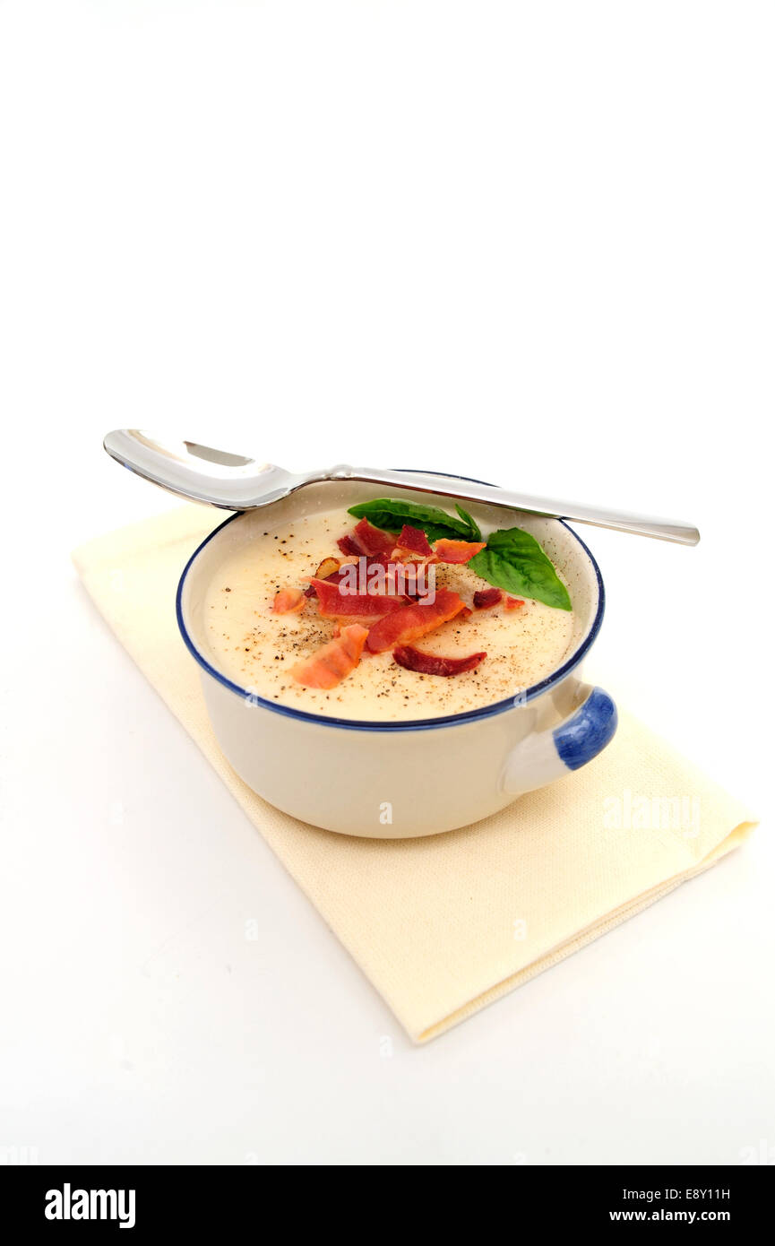 Cream Of Potato Soup Stock Photo - Alamy
