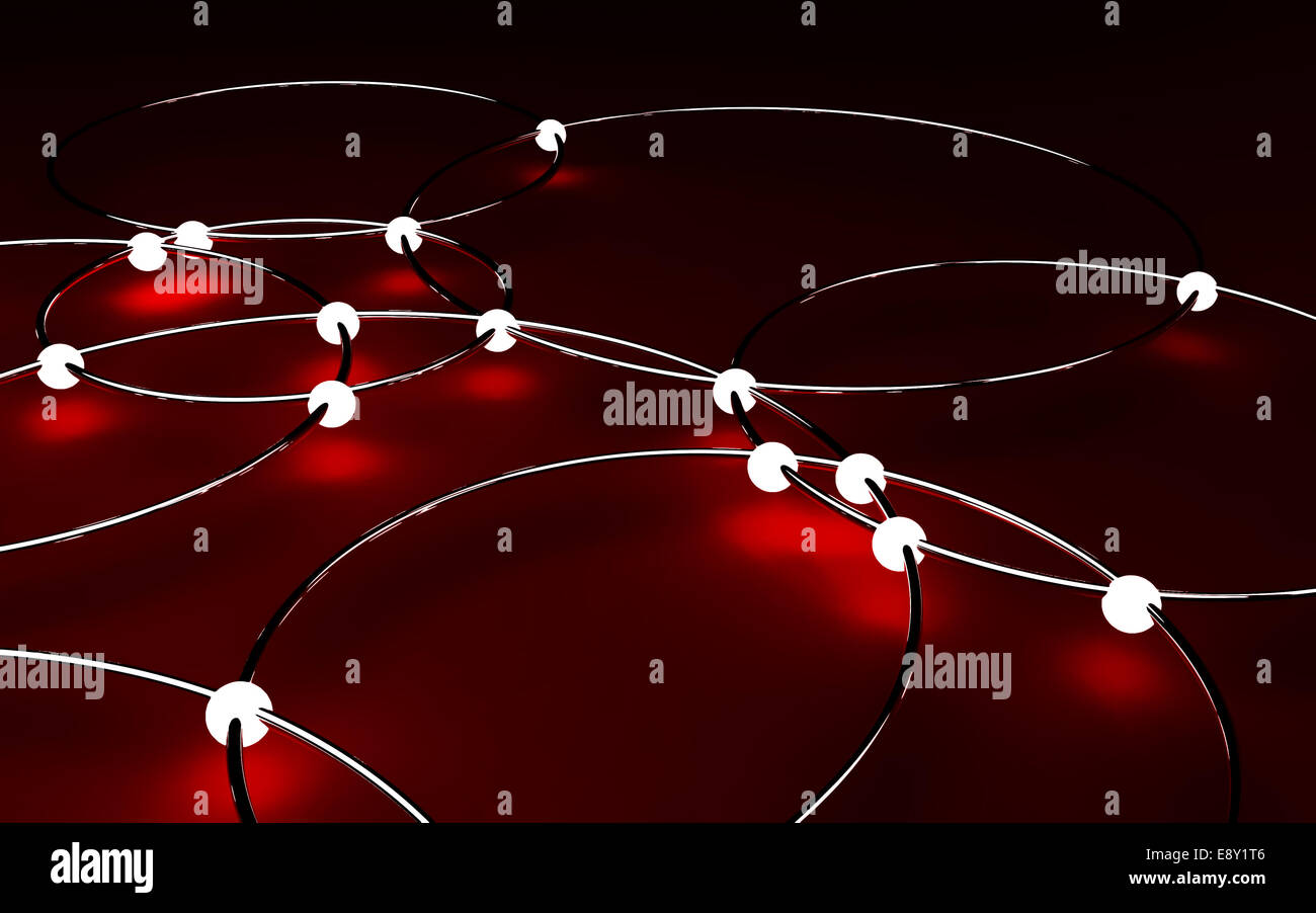 Abstract 3d network Stock Photo - Alamy
