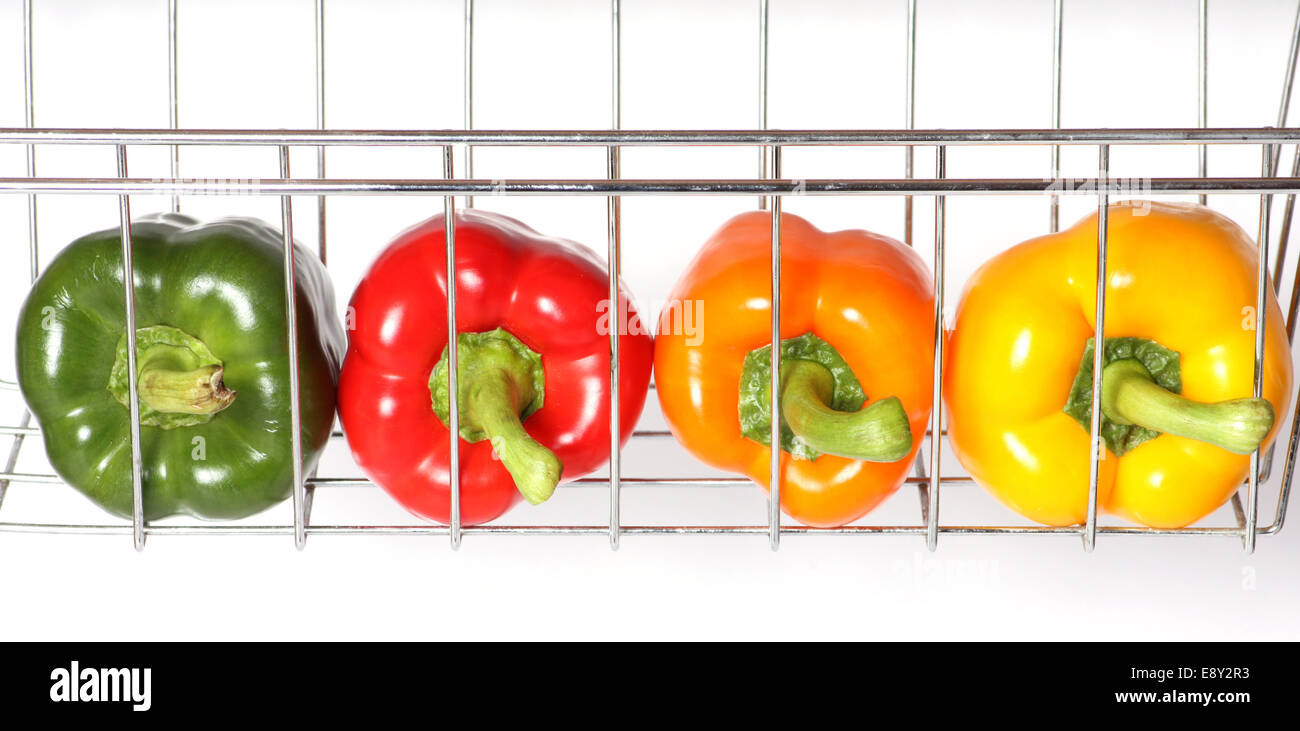 four pepper fruits Stock Photo Alamy