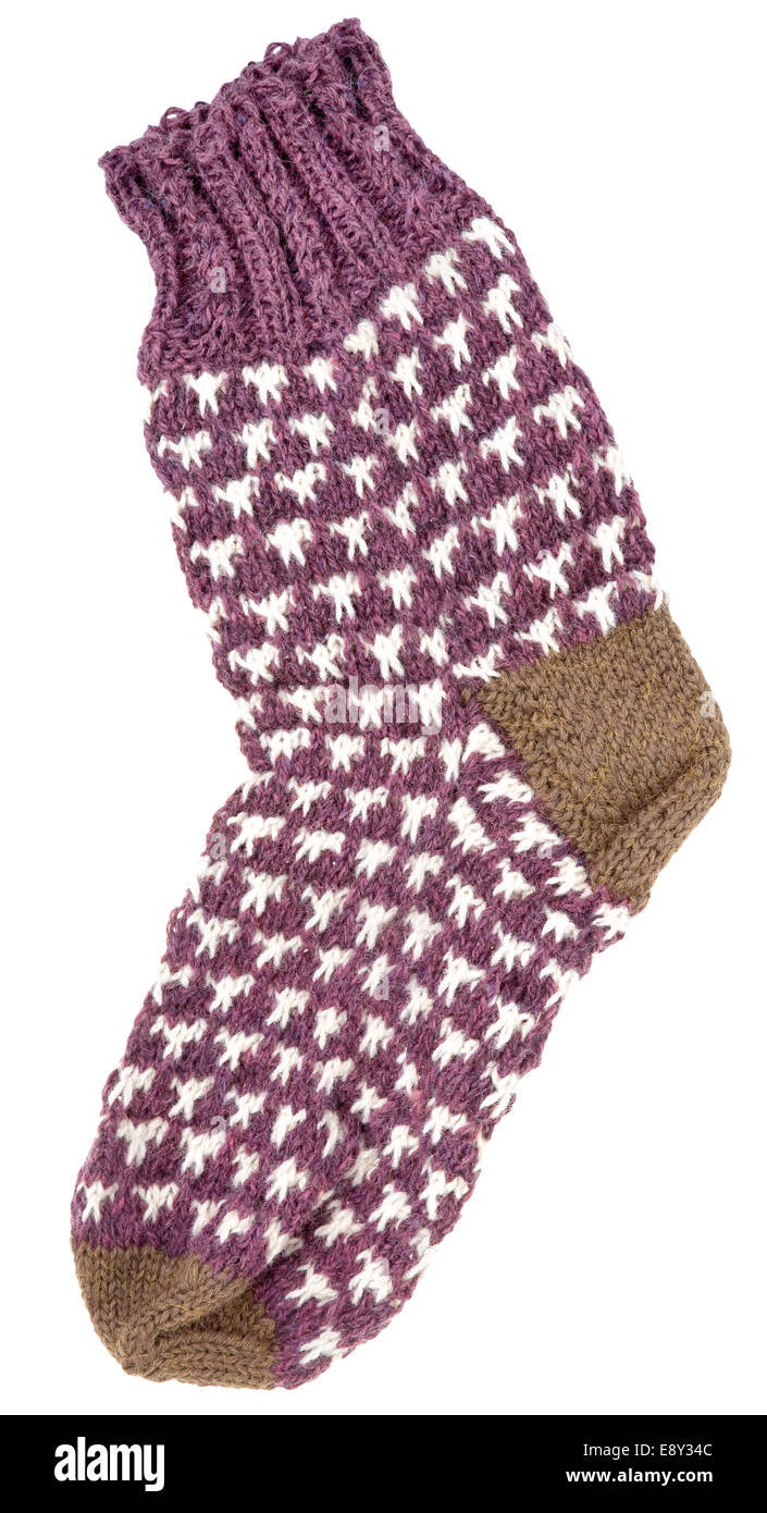 gift woolen sock Stock Photo
